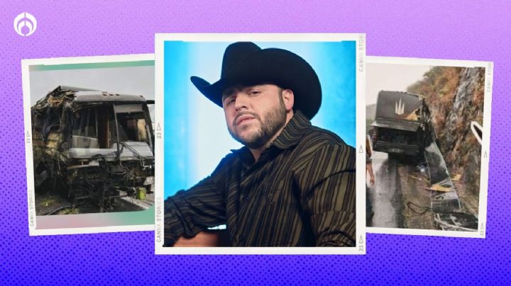 Músicos de Gerardo Ortiz sufren aparatoso accidente en la autopista rumbo a Puebla