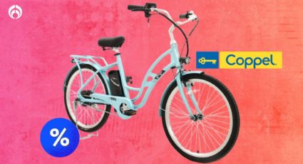 Coppel remata bicicleta eléctrica 'coquette' rodada 24; recorre 75 km con carga completa