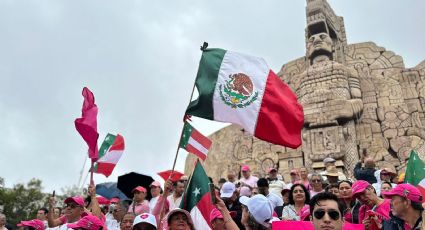 Marcha por la democracia en Mérida