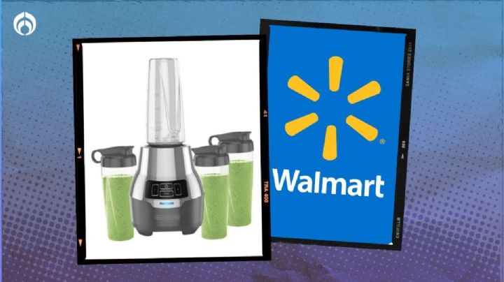 Walmart remata potente licuadora con tecnología de menos ruido y 4 termos con tapa