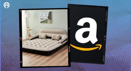 Amazon vende regalado colchón inflable tamaño King con respaldo y almohadas