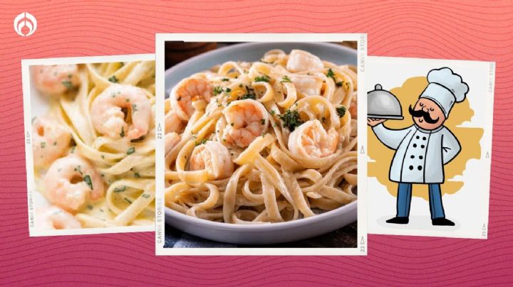 ¿Cómo hacer fácil y sin gastar mucho una deliciosa pasta con camarones en salsa blanca?