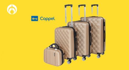 Coppel remata el precio de estas prácticas maletas de viaje súper resistentes