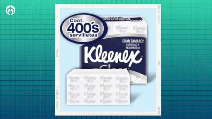 Sam's Club tiene baratísimo el paquete de 400 servilletas Kleenex super suaves y absorbentes