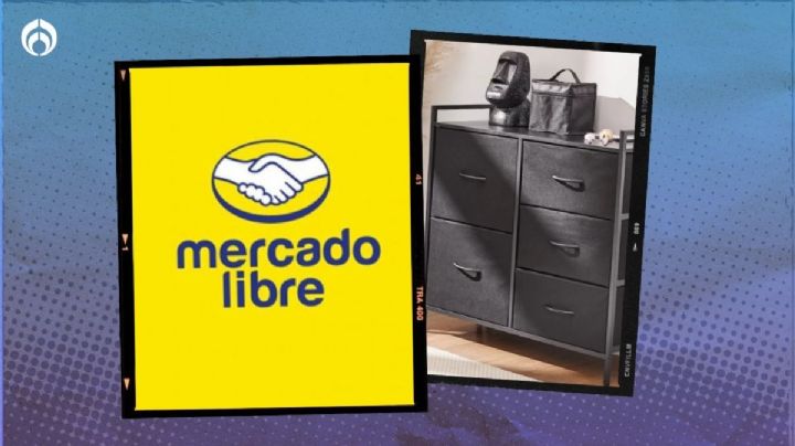 Mercado Libre rebaja cómoda con cajones grandes ideales para guardar camisetas, jeans y más