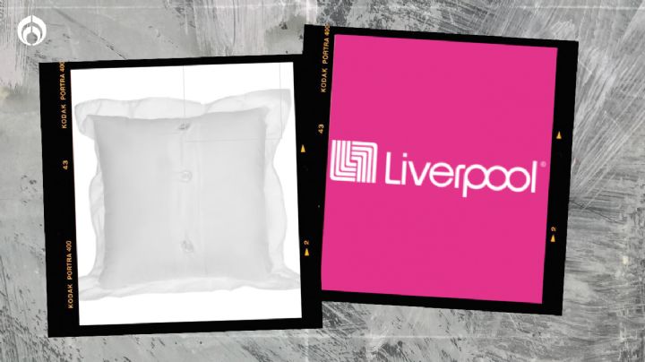 Liverpool tiene unos cojines de algodón que están elegantes y baratos de la marca Lefko Maika