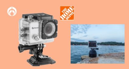 Home Depot tiene regaladísima esta cámara deportiva tipo GoPro que puedes sumergir al agua