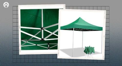 Elektra le rebaja $1,000 a una carpa 3x3 plegable e impermeable para el calorón