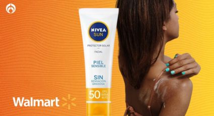 Walmart remata protector solar Nivea Sun con FPS 50 para piel sensible; ¡tiene acción inmediata!