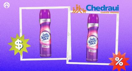 Chedraui deja el antitranspirante Lady Speed Stick al 2x1 con un precio bajísimo, ¡aprovecha!