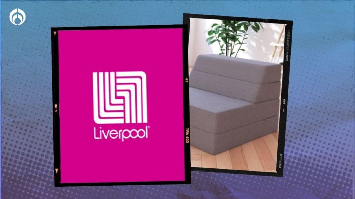 Liverpool rebaja sofá cama super cómodo para áreas limitadas o visitas inesperadas