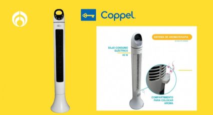 Coppel tiene con descuento este ventilador con temporizador y aromaterapia