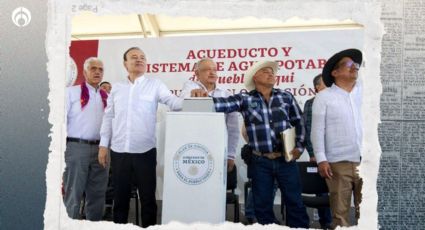 Cumplen demanda histórica: AMLO y Alfonso Durazo inauguran Acueducto Yaqui