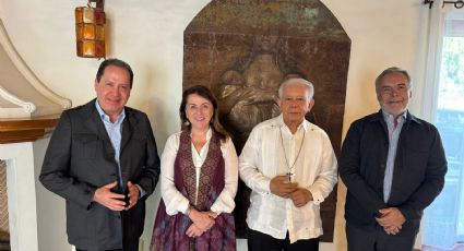 Margarita González y el Obispo Ramon Castro buscan la paz y la reconciliación en Morelos