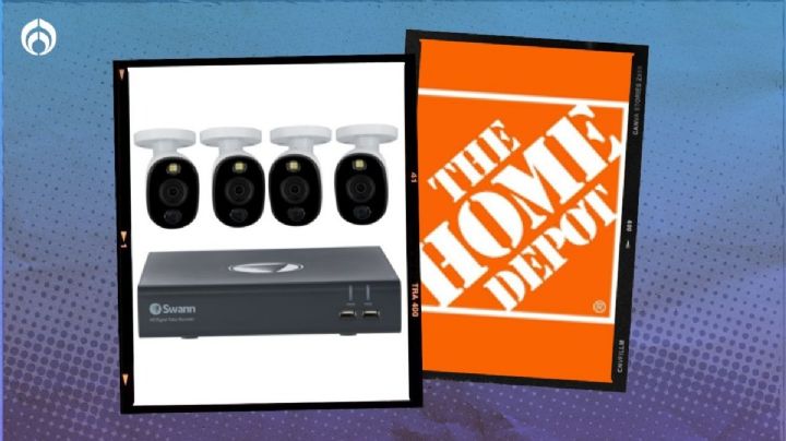 Home Depot liquida sistema de seguridad de 4 cámaras con visión nocturna y resistente a todo clima