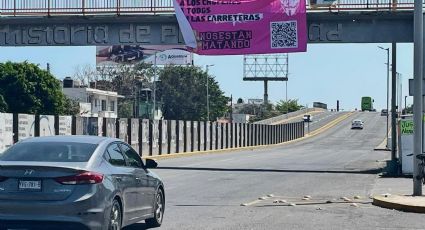 "Nos estan matando": aparecen lonas en Veracruz para exigir seguridad a transportistas