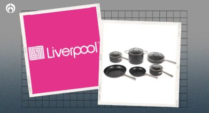 Liverpool rebaja batería de cocina Ninja de aluminio de 10 piezas que no se pegan ni astillan