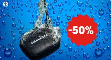 Sanborns liquida bocina Bluetooth portátil resistente al agua y con sonido explosivo