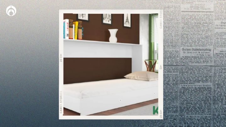 Aurrera: base de cama abatible que se vuelve mueble tiene un precio de ganga