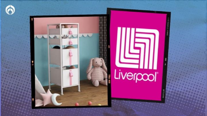 Liverpool remata cajonera con 4 cajones de diferentes tamaños ideal para guardar ropa o juguetes