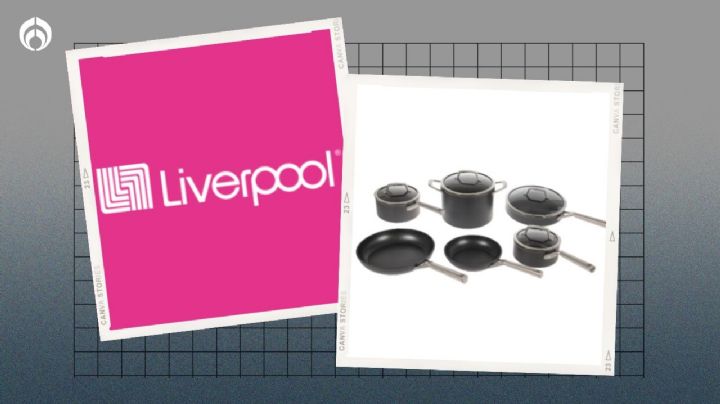 Liverpool rebaja batería de cocina Ninja de aluminio de 10 piezas que no se pegan ni astillan