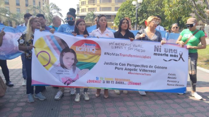 Justicia para Angy: comunidad LGBT protesta tras homicidio de joven trans en Tampico