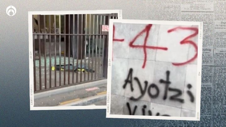 Caso Ayotzinapa: encapuchados lanzan petardos a cancillería en CDMX (VIDEOS)