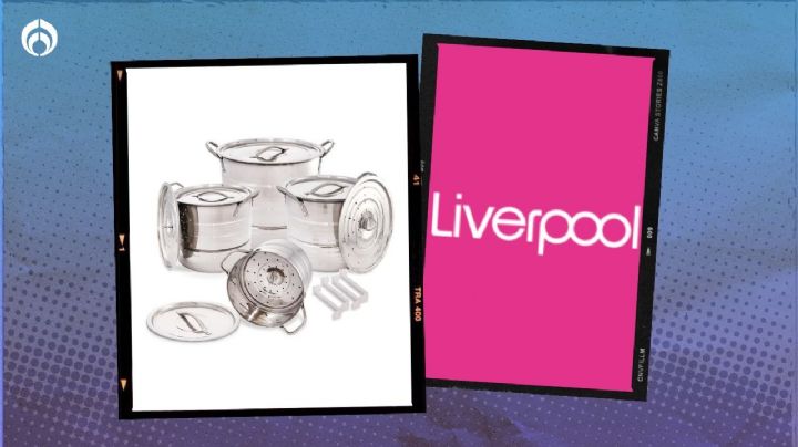 Liverpool: kit de vaporeras de acero con accesorios para no quemarse están a menos de mil 500 pesos