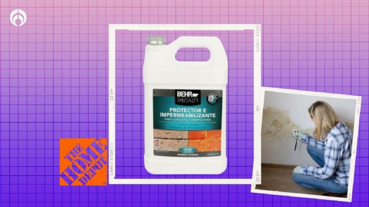 Home Depot vende baratísimo el protector Behr impermeabilizante para evitar salitre en las paredes