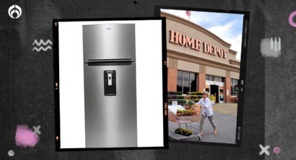 Home Depot: refrigerador Whirlpool de acero con despachador vale 6 mil 500 pesos menos