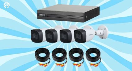 Coppel pone a precio de regalo set de 4 cámaras de seguridad Dahua de 1080p con IA y micrófono