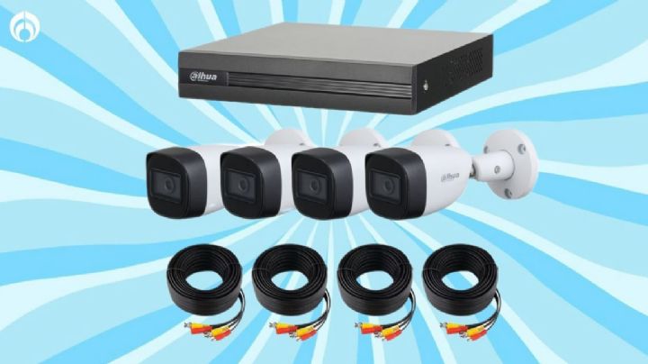 Coppel pone a precio de regalo set de 4 cámaras de seguridad Dahua de 1080p con IA y micrófono