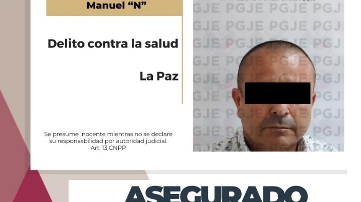 Detienen con presunta metanfetamina y cocaína a funcionario de BCS