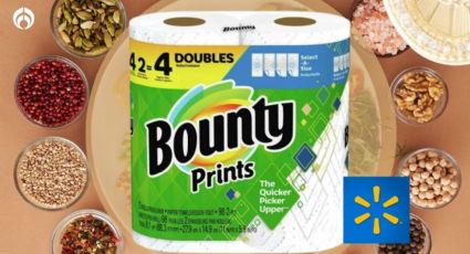 Walmart tiene baratísimas las servitoallas Bounty, las mejores y más resistentes según Profeco