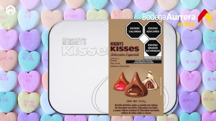 Bodega Aurrera remata surtido de chocolates Hershey's Kisses perfecto para San Valentín