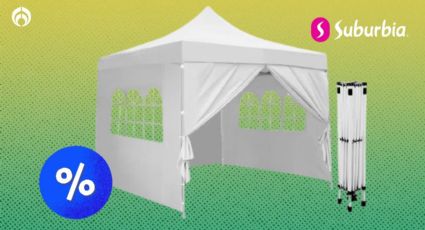 Protege tu fiesta con estilo: Suburbia remata carpa de 3x3m impermeable, anticorrosión y con UPF 50