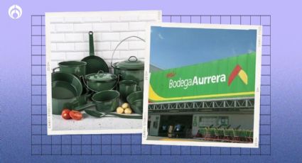 Aurrera liquida batería de cocina de 12 piezas que no guarda olores y es súper resistente