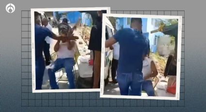 A tablazos y cachetadas: sujetos golpean a transportistas de Acapulco (VIDEO)