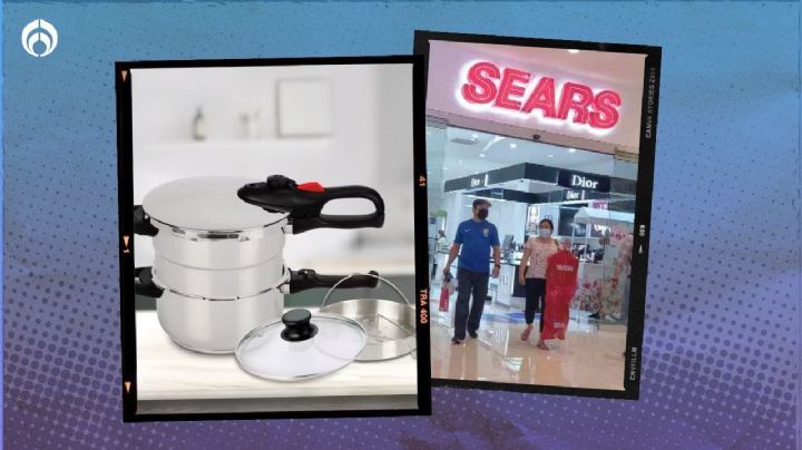 Sears: set de dos ollas de presión más vaporera de acero está a un precio ‘de locura’