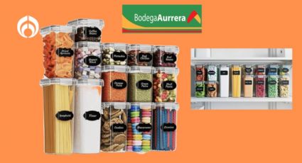 Bodega Aurrera vende baratísimo este juego de recipientes herméticos para guardar alimentos