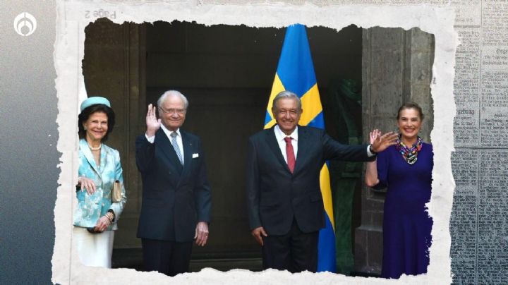 AMLO tiene visita real: recibe a los reyes de Suecia en Palacio Nacional (FOTOS)