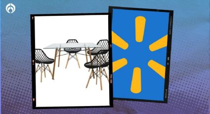 Walmart aplica 'descuentazo' a moderno comedor de cristal ideal para espacios pequeños