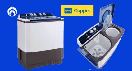 Coppel remata esta lavadora LG de 18 kilos con filtro atrapapelusa y 3 ciclos de lavado