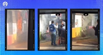 'Sustazo' en Mexibus: unidad en Ecatepec se incendia con pasajeros a bordo (VIDEO)