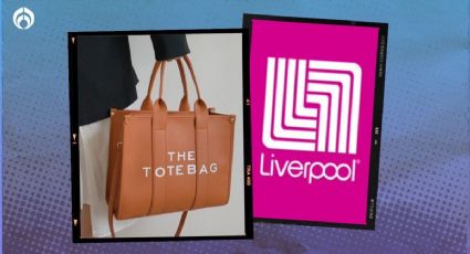 La bolsa Tote con correa larga ideal para guardar tu lap o carpeta que Liverpool tiene en remate