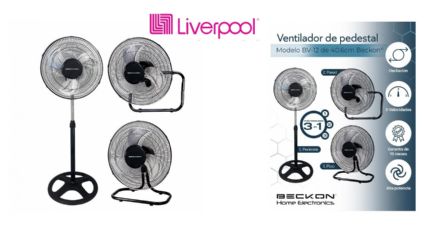 Liverpool aplica descuento a este potente ventilador 3 en 1, ¡para el calorón!