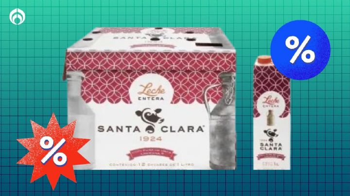 SocioFest de Sam's Club: Remata la caja con 12 piezas de leche Santa Clara 100% pura de vaca