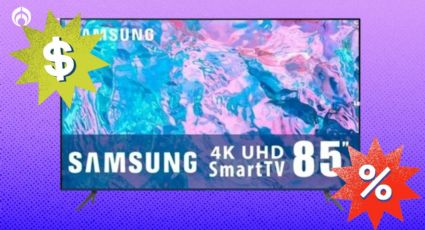 Walmart remata con casi el 50% de descuento la pantalla Samsung 4K de 85 pulgadas y hasta 20 MSI