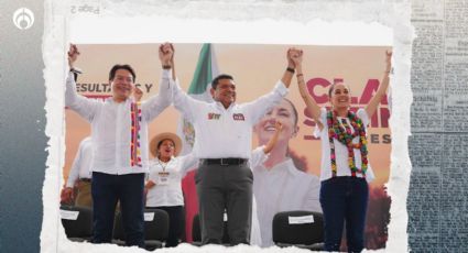 Javier May arranca campaña por Tabasco arropado por Sheinbaum y Mario Delgado