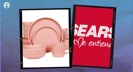 Sears: elegante vajilla de porcelana rosa con 16 piezas está a precio de ganga